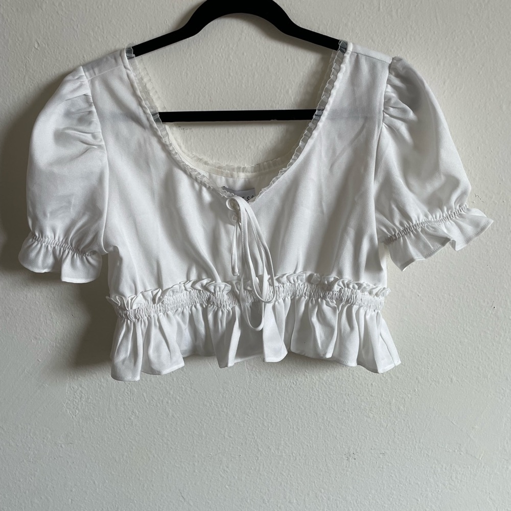 uo cropped blouse